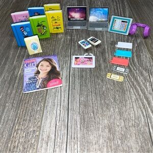 Barbie Doll Electronics Books Computers Phones Tablet Accessories Lot Of 20